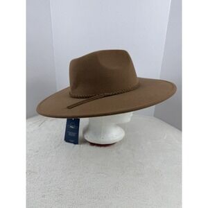 Universal Thread Women's Brown Wide-Brim Fedora Hat Size S/M